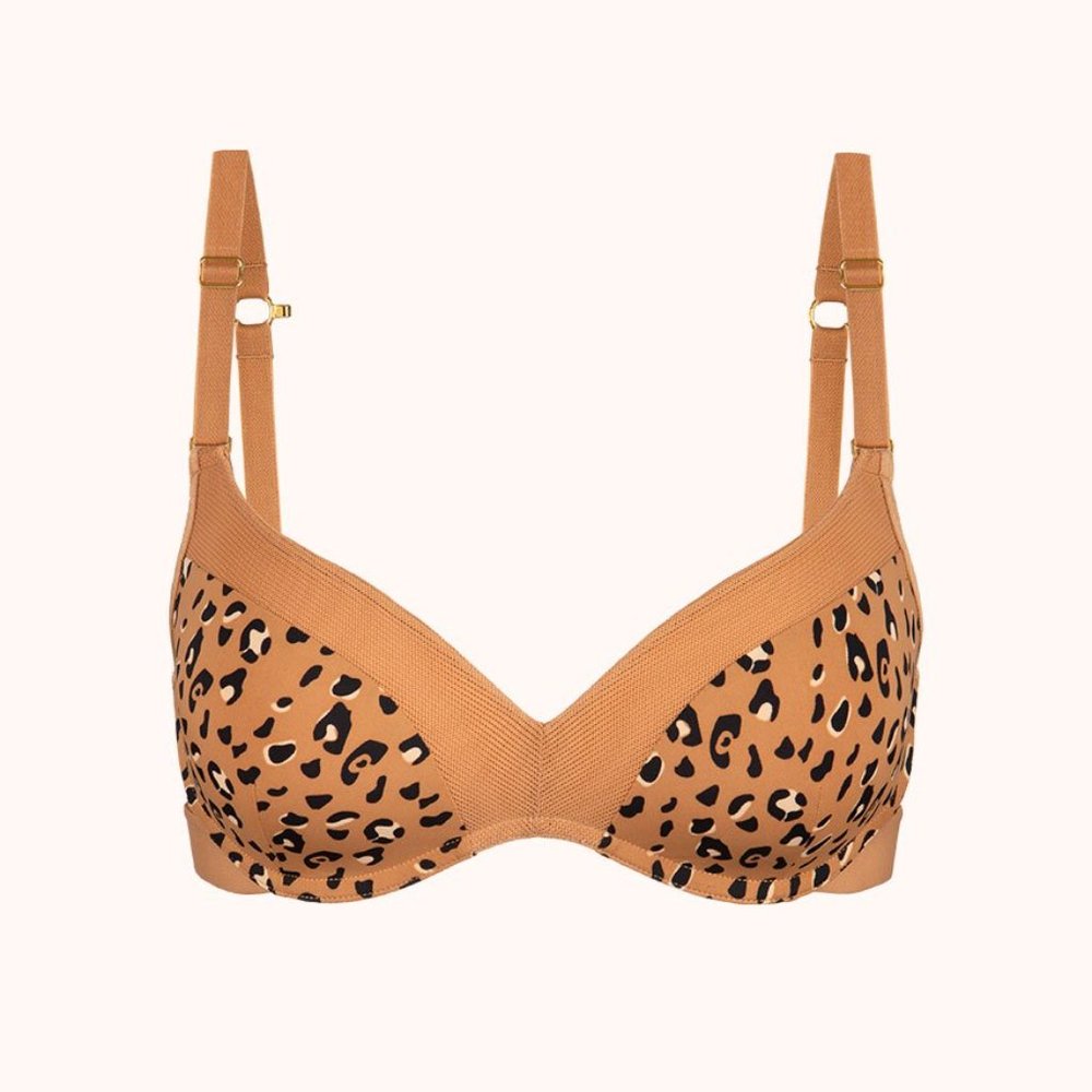 NWOT Lively Latte Leopard No-Wire Push-Up - Picture 9 of 9